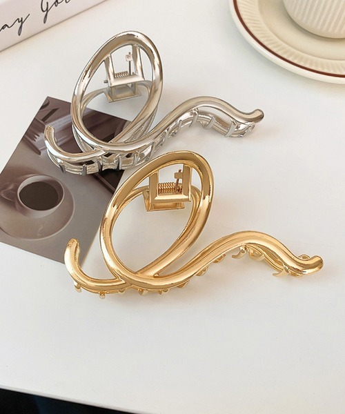 Jasmine Grandiflorum（ジャスミングランディフローラム）の「【Jasmine】アンニュイヘアクリップ（バレッタ/ヘアクリップ・レディース・シルバー/ゴールド・FREE）」の10枚目の写真