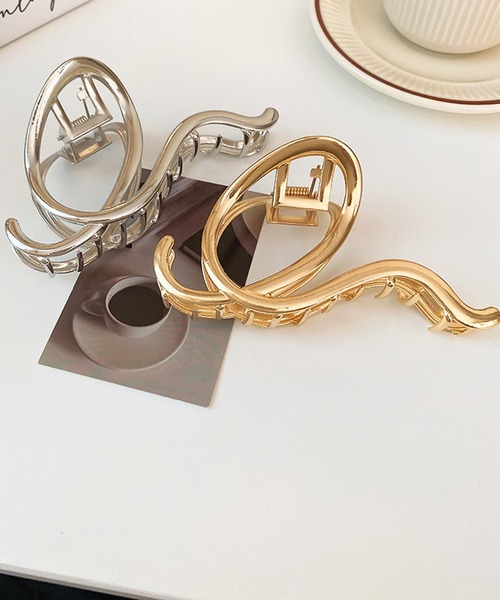 Jasmine Grandiflorum（ジャスミングランディフローラム）の「【Jasmine】アンニュイヘアクリップ（バレッタ/ヘアクリップ・レディース・シルバー/ゴールド・FREE）」の11枚目の写真