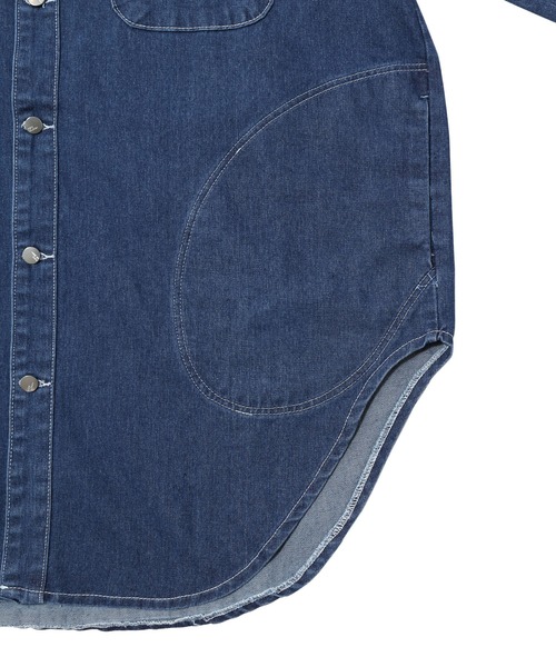 Figments（フィグメンツ）の「オーバーデニムカバーオール（カバーオール・レディース・インディゴブルー・FREE）」の8枚目の写真