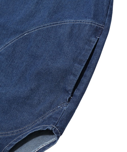 Figments（フィグメンツ）の「オーバーデニムカバーオール（カバーオール・レディース・インディゴブルー・FREE）」の9枚目の写真