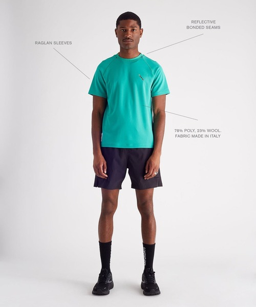 Saturdays NYC（サタデーズ ニューヨークシティ ）の「All Terrain Lightweight SS Top（Tシャツ/カットソー・メンズ・ブラック/ミント・L/M/S/XL）」の8枚目の写真