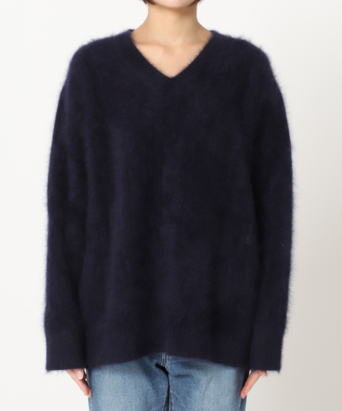 プラージュ plage ファー　ケーブルニット　ネイビー plage Fur Cable ニット ネイビー Plage（ニット/セーター）のフリマ