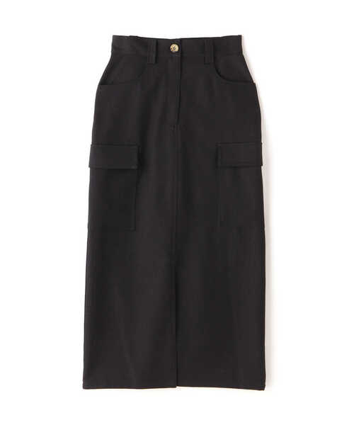 N.（N. Natural Beauty Basic）（エヌエヌナチュラルビューティーベーシック）の「◆フロントスリットカーゴスカート（スカート・レディース・グリーン/オフホワイト/ブラック・MEDIUM）」の21枚目の写真