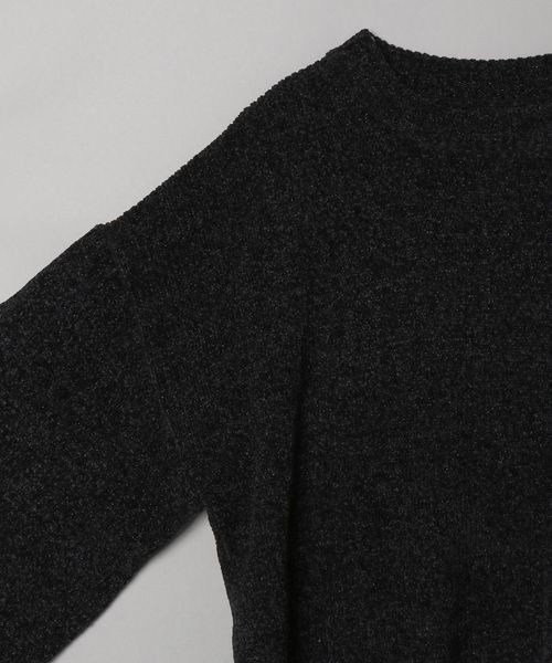 JEANASIS（ジーナシス）の「ミドルゲージラメモールミニ2ピース/181753（スカート・レディース・ブラック/グリーン・FREE）」の5枚目の写真