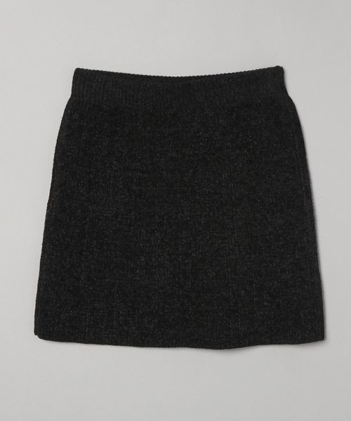 JEANASIS（ジーナシス）の「ミドルゲージラメモールミニ2ピース/181753（スカート・レディース・ブラック/グリーン・FREE）」の7枚目の写真