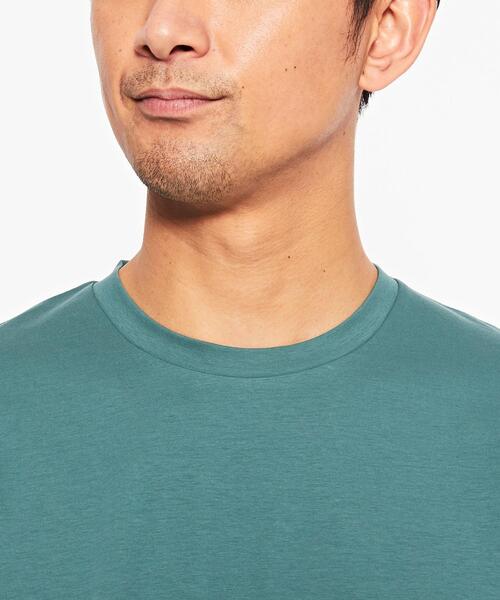 green label relaxing（グリーンレーベルリラクシング）の「FINE ポンチ クルーネック ロングスリーブ カットソー（Tシャツ/カットソー・メンズ・オフホワイト/ターコイズブルー/ネイビー・M/L/XXL/S/XL）」の15枚目の写真