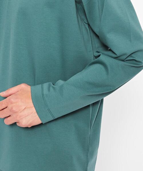 green label relaxing（グリーンレーベルリラクシング）の「FINE ポンチ クルーネック ロングスリーブ カットソー（Tシャツ/カットソー・メンズ・オフホワイト/ターコイズブルー/ネイビー・M/L/XXL/S/XL）」の16枚目の写真