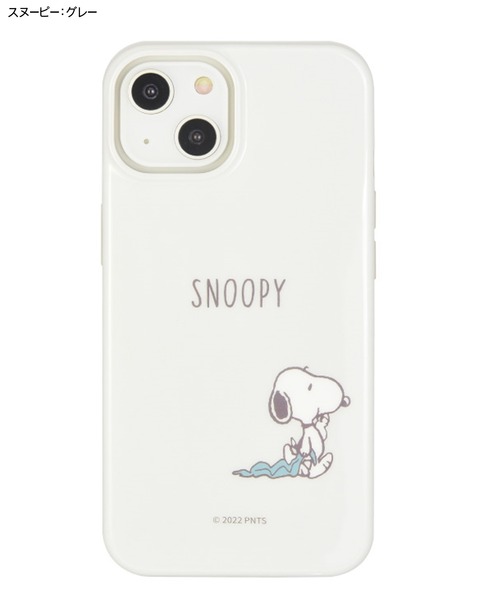 SNOOPY×OLD BETTY'S（スヌーピーカケルオールドベティーズ）の「SNG698 iPhone14/13 対応ソフトケース SNOOPY ピーナッツ（スマホケース/カバー・レディース・ブルー/グレー/ピンク・FREE）」の2枚目の写真