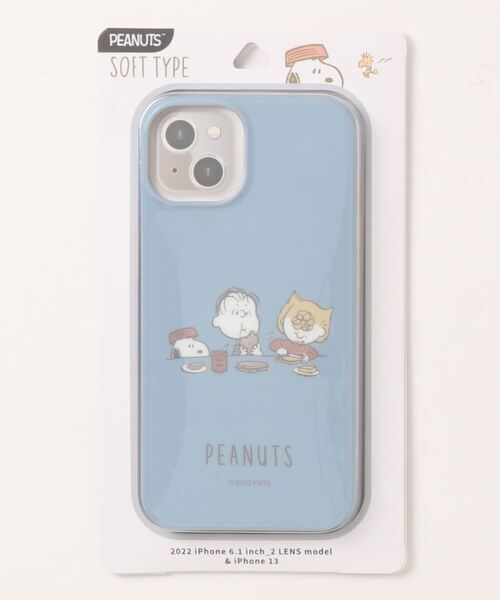 SNOOPY×OLD BETTY'S（スヌーピーカケルオールドベティーズ）の「SNG698 iPhone14/13 対応ソフトケース SNOOPY ピーナッツ（スマホケース/カバー・レディース・ブルー/グレー/ピンク・FREE）」の6枚目の写真