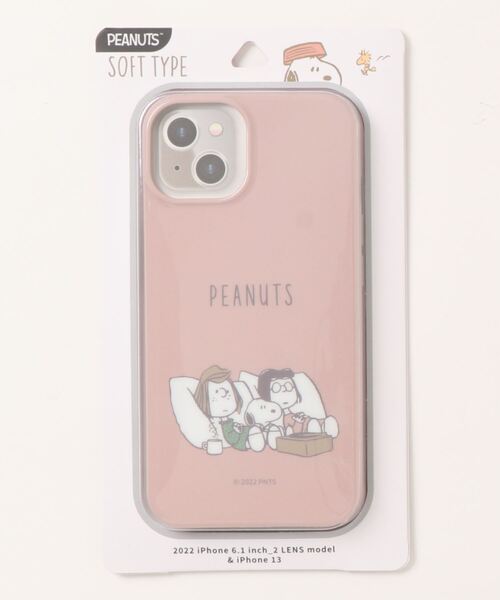 SNOOPY×OLD BETTY'S（スヌーピーカケルオールドベティーズ）の「SNG698 iPhone14/13 対応ソフトケース SNOOPY ピーナッツ（スマホケース/カバー・レディース・ブルー/グレー/ピンク・FREE）」の7枚目の写真