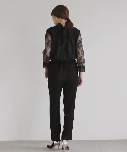 kaene（カエン）の「レースボウタイブラウス（シャツ/ブラウス・レディース・グレー/ホワイト/ブラック・FREE）」の21枚目の写真