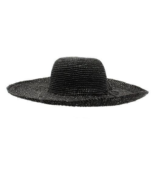 ROSE BUD（ローズバッド）の「(LE VOYAGE EN PANIER)AM 251 LUREX LG/CHOCHE HAT（ハット・レディース・ブラック/ナチュラル・ONE SIZE）」の7枚目の写真