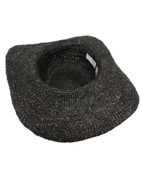 ROSE BUD（ローズバッド）の「(LE VOYAGE EN PANIER)AM 251 LUREX LG/CHOCHE HAT（ハット・レディース・ブラック/ナチュラル・ONE SIZE）」の9枚目の写真