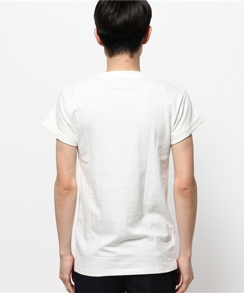 OUTLET（アウトレット）の「【BLOOM&BRANCH】MAN50sロールTVネック（Tシャツ/カットソー・メンズ・ホワイト・SMALL/MEDIUM）」の4枚目の写真