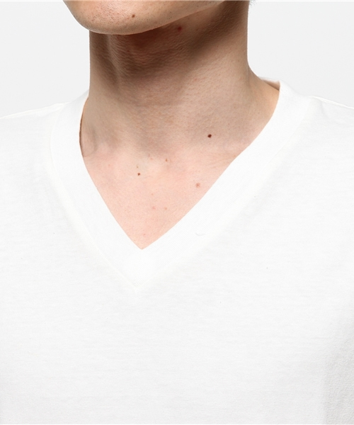 OUTLET（アウトレット）の「【BLOOM&BRANCH】MAN50sロールTVネック（Tシャツ/カットソー・メンズ・ホワイト・SMALL/MEDIUM）」の5枚目の写真