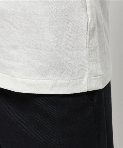 OUTLET（アウトレット）の「【BLOOM&BRANCH】MAN50sロールTVネック（Tシャツ/カットソー・メンズ・ホワイト・SMALL/MEDIUM）」の7枚目の写真