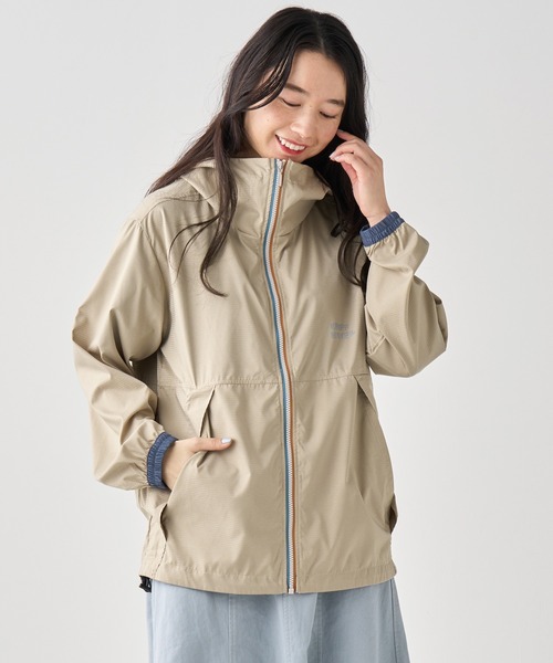 KRIFF MAYER Lady's Collection（クリフメイヤーレディースコレクション）の「さらさらエアーフードJK（ナイロンジャケット・レディース・チャコール/その他5/ネイビー/ベージュ/ライトグリーン/オレンジ/カラフル・MEDIUM/LARGE）」の16枚目の写真