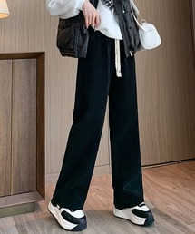 裏起毛ロングワイドパンツ
