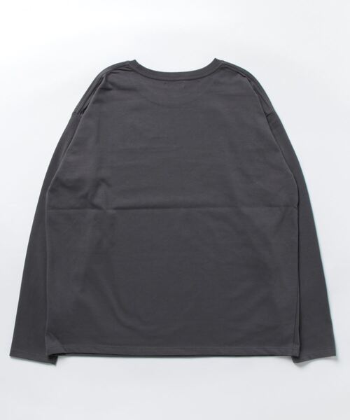 Te chichi(テチチ)の「ロゴプリントTシャツ(Tシャツ/カットソー・レディース・チャコール/オフホワイト/グリーン・フリ-)」の4枚目の写真