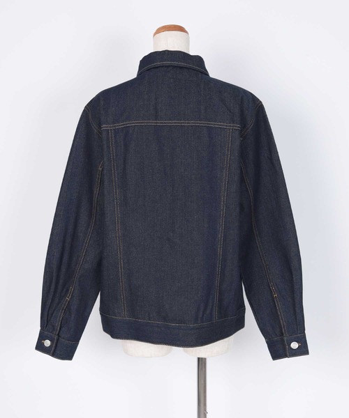 UR'S（ユアーズ）の「ﾃﾞﾆﾑｼﾞｬｹｯﾄ（デニムジャケット・レディース・インディゴブルー/ブラック・M）」の7枚目の写真