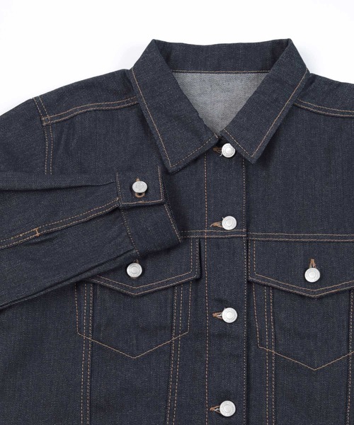 UR'S（ユアーズ）の「ﾃﾞﾆﾑｼﾞｬｹｯﾄ（デニムジャケット・レディース・インディゴブルー/ブラック・M）」の20枚目の写真