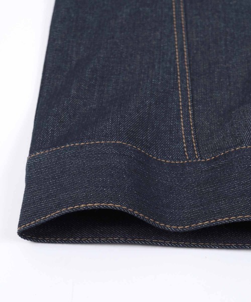 UR'S（ユアーズ）の「ﾃﾞﾆﾑｼﾞｬｹｯﾄ（デニムジャケット・レディース・インディゴブルー/ブラック・M）」の18枚目の写真