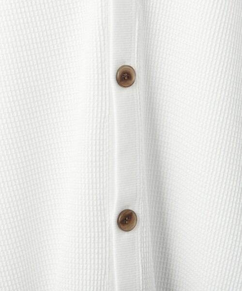 BEAUTY&YOUTH UNITED ARROWS（ビューティーアンドユースユナイテッドアローズ）の「【WEB限定】グリッド エアーワッフル ハーフスリーブ Vカーディガン（カーディガン/ボレロ・メンズ・ブラック/ベージュ/ホワイト/ピンク・M/L/S）」の15枚目の写真