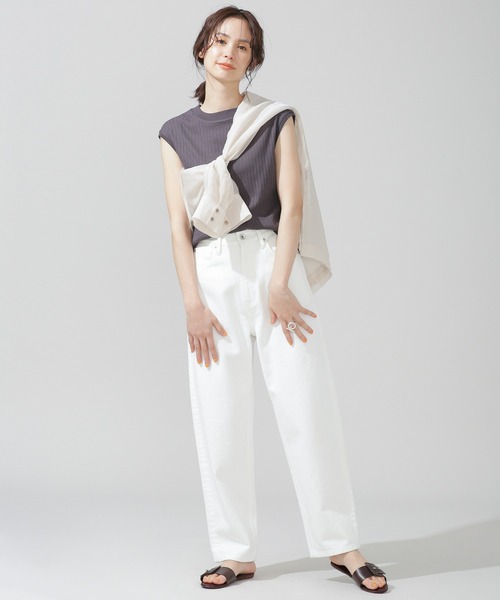 AntiSoaked汗染み防止リブノースリーブTシャツ