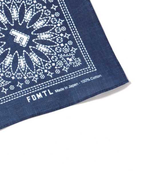 FDMTL(ファンダメンタル)の「FDMTL/ファンダメンタル BANDANA バンダナ(バンダナ/スカーフ・メンズ・インディゴブルー・FREE)」の8枚目の写真