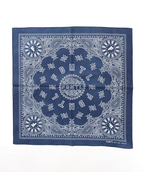 FDMTL(ファンダメンタル)の「FDMTL/ファンダメンタル BANDANA バンダナ(バンダナ/スカーフ・メンズ・インディゴブルー・FREE)」の9枚目の写真
