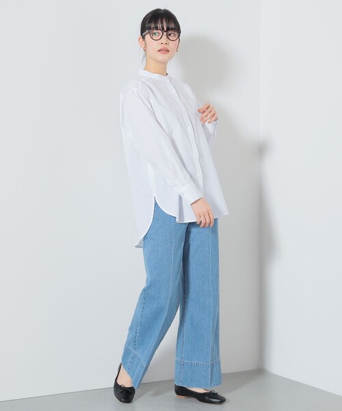 BEAMS HEART（ビームスハート）の「BEAMS HEART / バンドカラー オーバーシャツ（シャツ/ブラウス・レディース・オフホワイト/その他/その他1/ホワイト系その他5・FREE）」の8枚目の写真