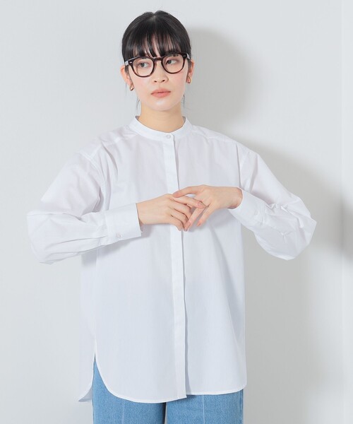BEAMS HEART（ビームスハート）の「BEAMS HEART / バンドカラー オーバーシャツ（シャツ/ブラウス・レディース・オフホワイト/その他/その他1/ホワイト系その他5・FREE）」の6枚目の写真