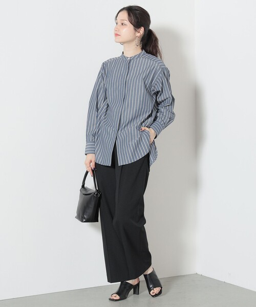 BEAMS HEART（ビームスハート）の「BEAMS HEART / バンドカラー オーバーシャツ（シャツ/ブラウス・レディース・オフホワイト/その他/その他1/ホワイト系その他5・FREE）」の5枚目の写真