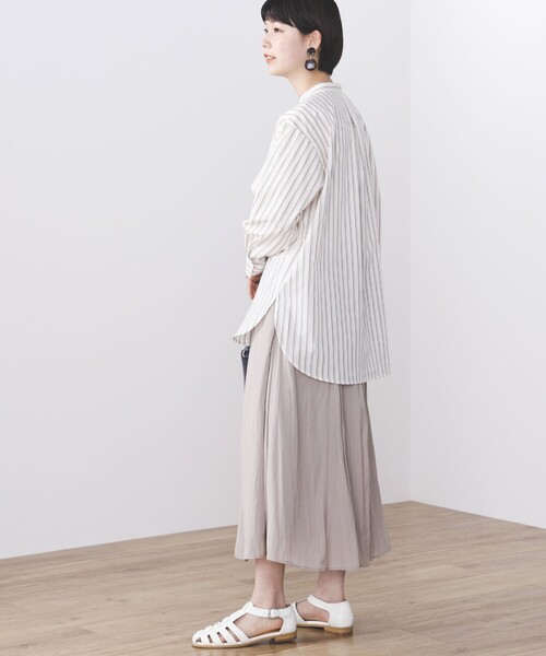 BEAMS HEART（ビームスハート）の「BEAMS HEART / バンドカラー オーバーシャツ（シャツ/ブラウス・レディース・オフホワイト/その他/その他1/ホワイト系その他5・FREE）」の13枚目の写真