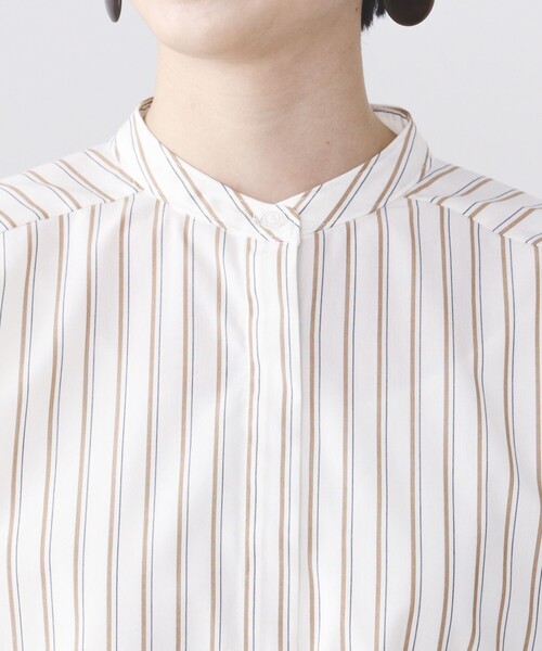 BEAMS HEART（ビームスハート）の「BEAMS HEART / バンドカラー オーバーシャツ（シャツ/ブラウス・レディース・オフホワイト/その他/その他1/ホワイト系その他5・FREE）」の19枚目の写真