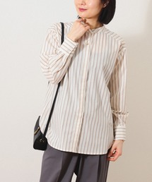 BEAMS HEART | BEAMS HEART / バンドカラー オーバーシャツ(シャツ/ブラウス)