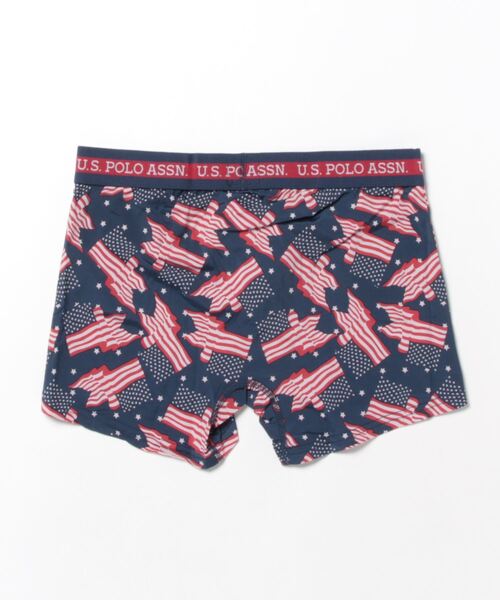 U.S. POLO ASSN.(ユーエスポロアッスン)の「U.S. POLO ASSN. 星条旗アンダー(ボクサーパンツ・メンズ・ネイビー/グレー・M/LL/L)」の3枚目の写真