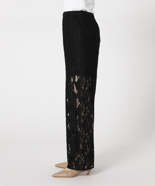 Noble（ノーブル）の「クラウディレースストレートパンツ（その他パンツ・レディース・ホワイト/ブラック・FREE）」の12枚目の写真