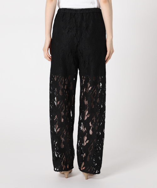 Noble（ノーブル）の「クラウディレースストレートパンツ（その他パンツ・レディース・ホワイト/ブラック・FREE）」の13枚目の写真