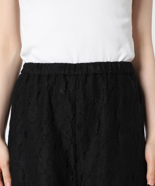 Noble（ノーブル）の「クラウディレースストレートパンツ（その他パンツ・レディース・ホワイト/ブラック・FREE）」の14枚目の写真