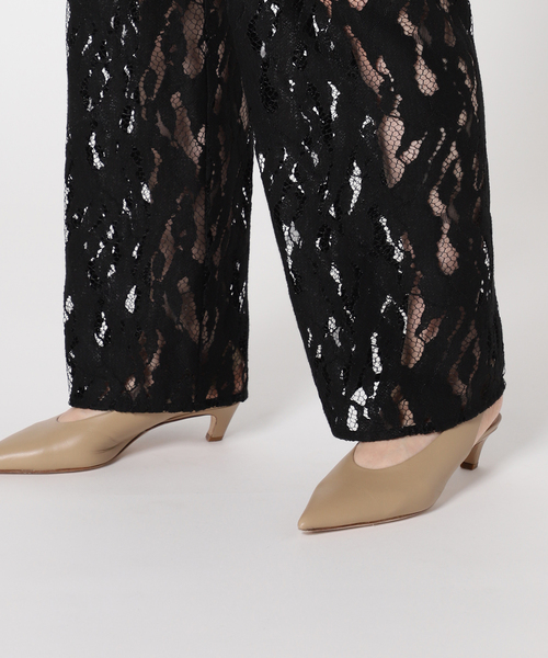 Noble（ノーブル）の「クラウディレースストレートパンツ（その他パンツ・レディース・ホワイト/ブラック・FREE）」の16枚目の写真