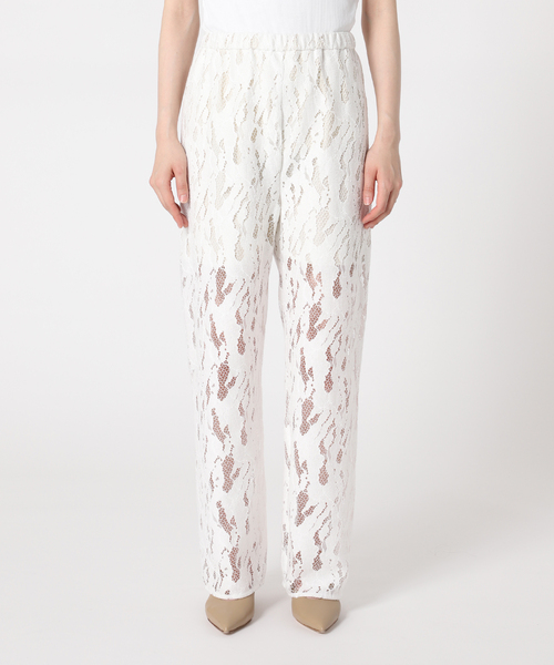 Noble（ノーブル）の「クラウディレースストレートパンツ（その他パンツ・レディース・ホワイト/ブラック・FREE）」の20枚目の写真