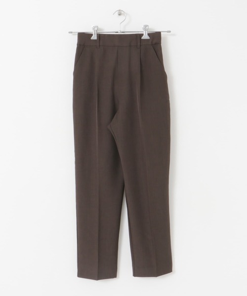 ITEMS URBANRESEARCH（アイテムズ アーバンリサーチ）の「リネンライクテーパードパンツ（スラックス・レディース・グリーン/ベージュ/ダークブラウン・FREE）」の9枚目の写真