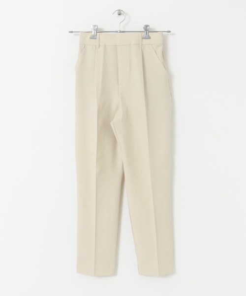 ITEMS URBANRESEARCH（アイテムズ アーバンリサーチ）の「リネンライクテーパードパンツ（スラックス・レディース・グリーン/ベージュ/ダークブラウン・FREE）」の22枚目の写真