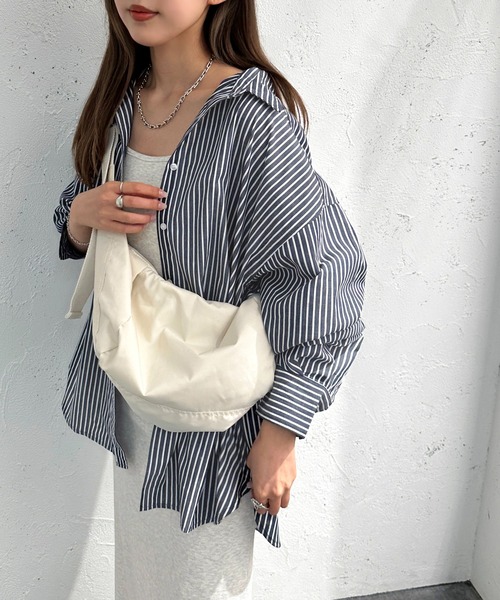 apres jour mignon(アプレジュールミニョン)の「カラーストライプシャツ【ZOZOTOWN限定アイテム】(シャツ/ブラウス・レディース・ネイビー/イエロー/ブルー・X-LARGE/フリー)」の9枚目の写真