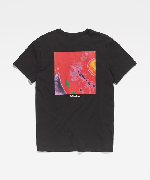 G-STAR(ジースター)の「BACK PHOTO PRINT T-SHIRT/フォトT/ロゴT/バックプリント(Tシャツ/カットソー・メンズ・ホワイト/ダークブラック/ベージュ系その他・LARGE/MEDIUM/SMALL/X-LARGE/X-SMALL)」の8枚目の写真