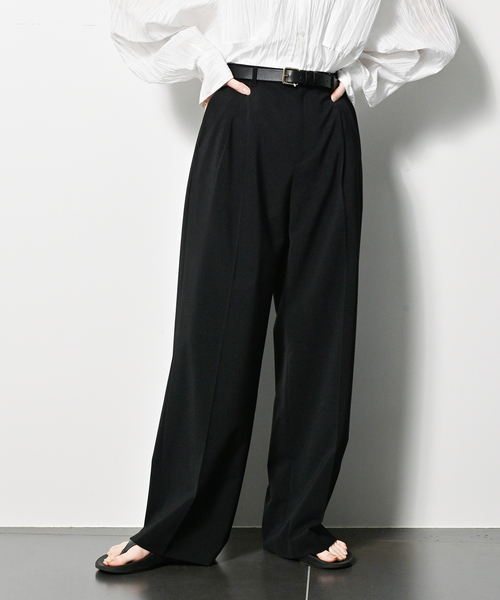 CITYSHOP（シティーショップ）の「SLACKS パンツ 3（スラックス・レディース・チャコールグレー/ブラック/グレー・40/38/36）」の2枚目の写真