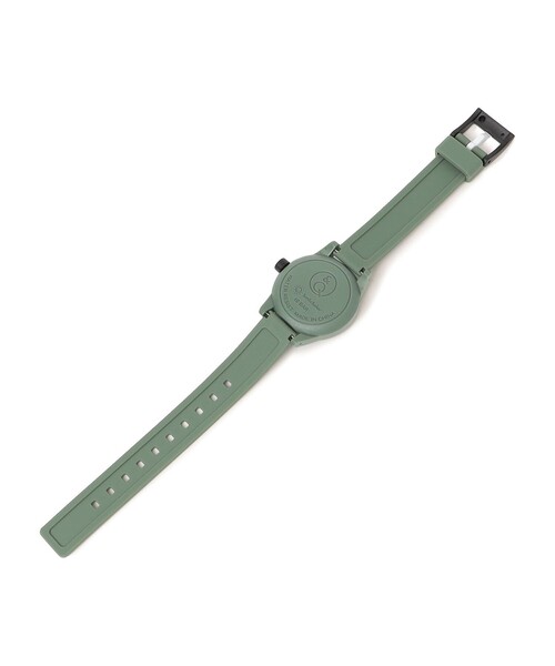 THE PARK SHOP（ザパークショップ）の「Q&Q SmileSolar×THE PARK SHOP:PLAY WATCH(F32mm)（アナログ腕時計・キッズ・ブラック/ホワイト系その他/オリーブ・SMALL）」の9枚目の写真