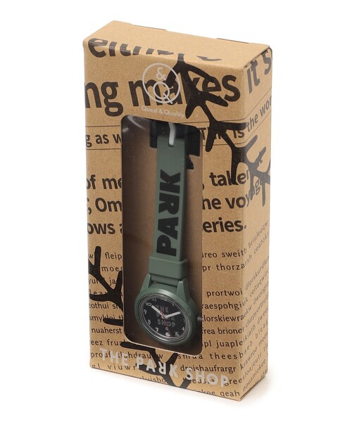 THE PARK SHOP（ザパークショップ）の「Q&Q SmileSolar×THE PARK SHOP:PLAY WATCH(F32mm)（アナログ腕時計・キッズ・ブラック/ホワイト系その他/オリーブ・SMALL）」の12枚目の写真