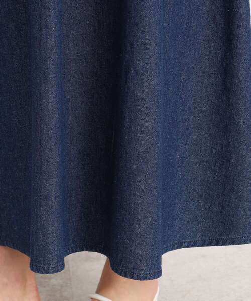SHOO・LA・RUE（シューラルー）の「◆【ウエストゴムで楽ちん】デニムフレアスカート（デニムスカート・レディース・ネイビー/ブルー・00）」の18枚目の写真